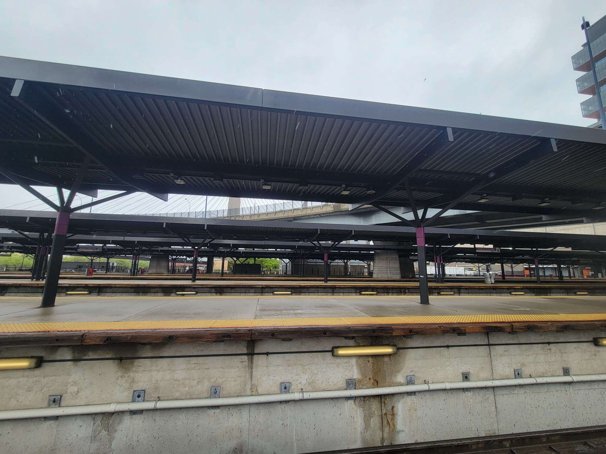 photo of an empty north station